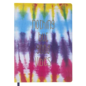Nothing But Good Vibes Tie Dye Journal