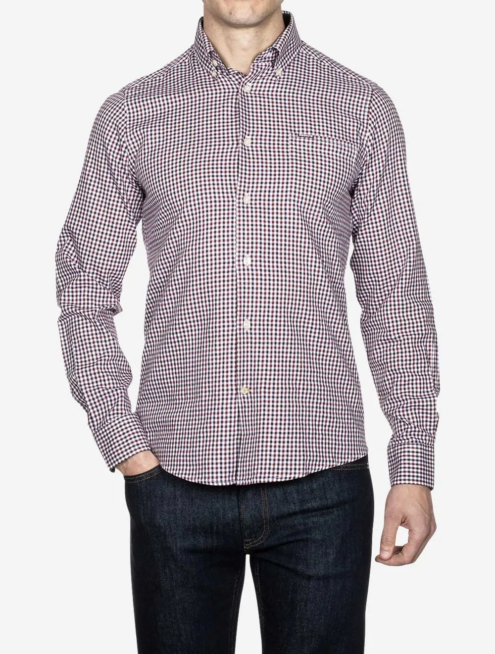 Chemise sur mesure Padshaw Rouge intense