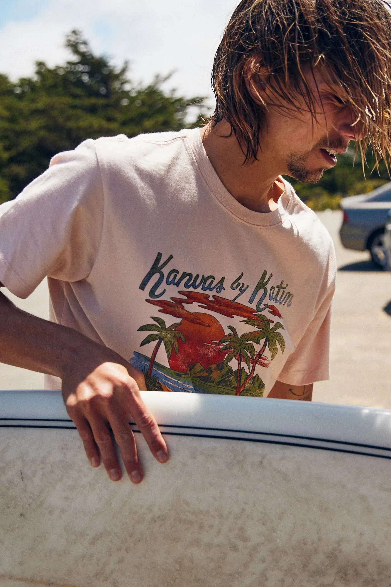 T-shirt Paradise Front Printemps/Été