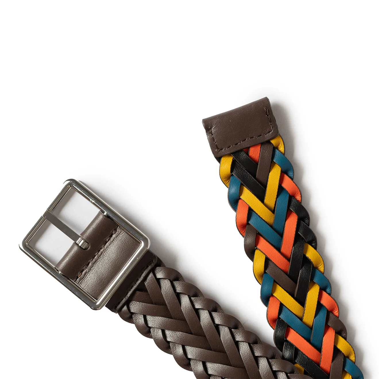 Ceinture Paul Smith Tressée Chocolat Vêtements Paul Smith
