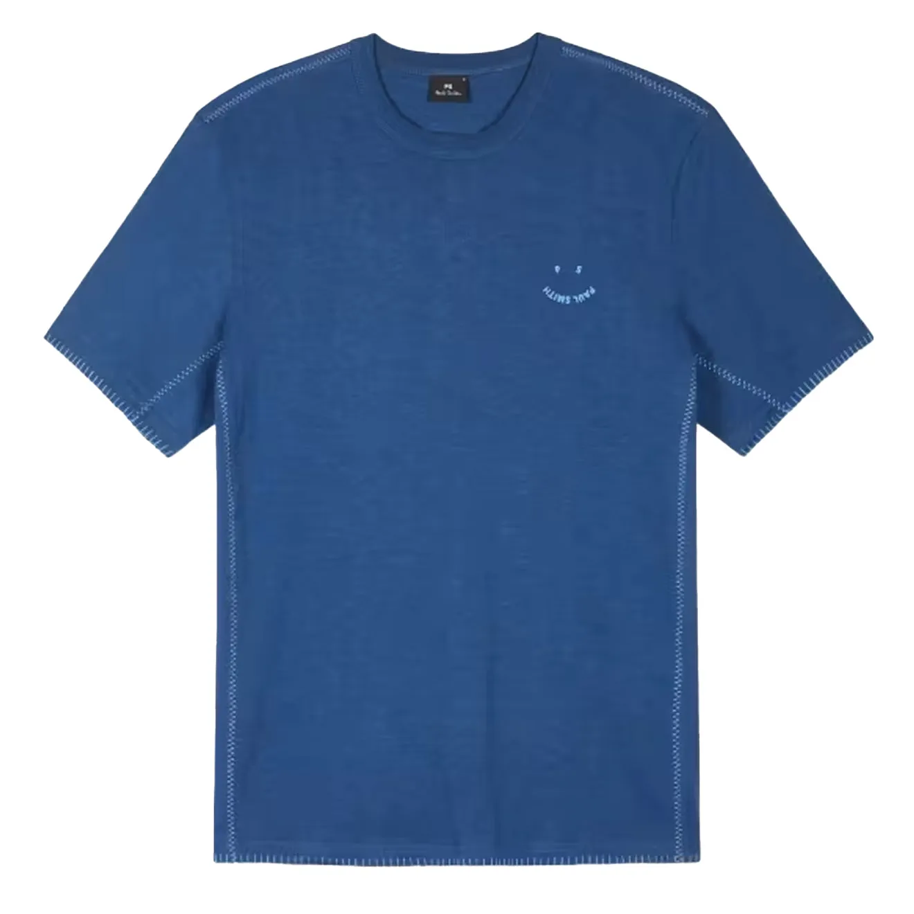 T-Shirt Happy à Point de Boutonnière Paul Smith Bleu