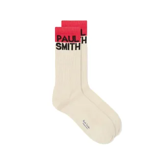 Paul Smith Chidi Logo Sock Off White Clothing Paul Smith