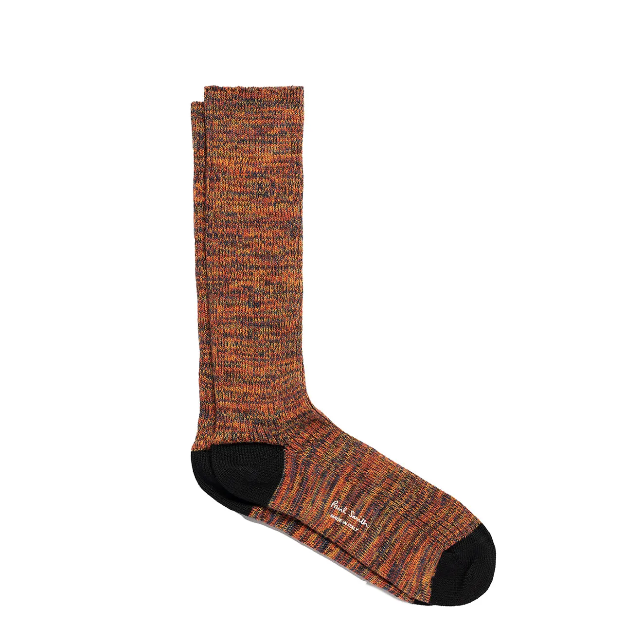 Paul Smith Chaussettes épaisses en mélange de coton à torsades marl Noir Vêtements Paul Smith