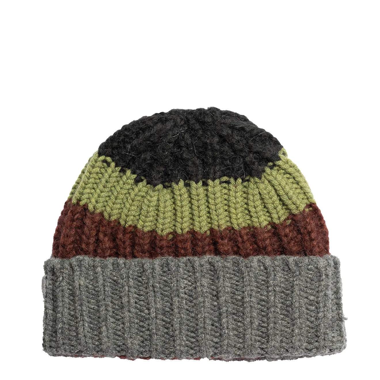 Paul Smith Bonnet en Mohair Mélangé à Blocs de Couleur Noir Vêtements Paul Smith