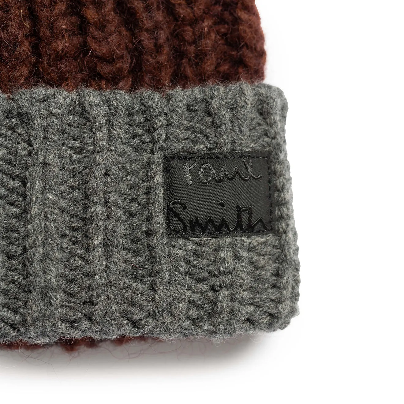 Paul Smith Bonnet en Mohair Mélangé à Blocs de Couleur Noir Vêtements Paul Smith