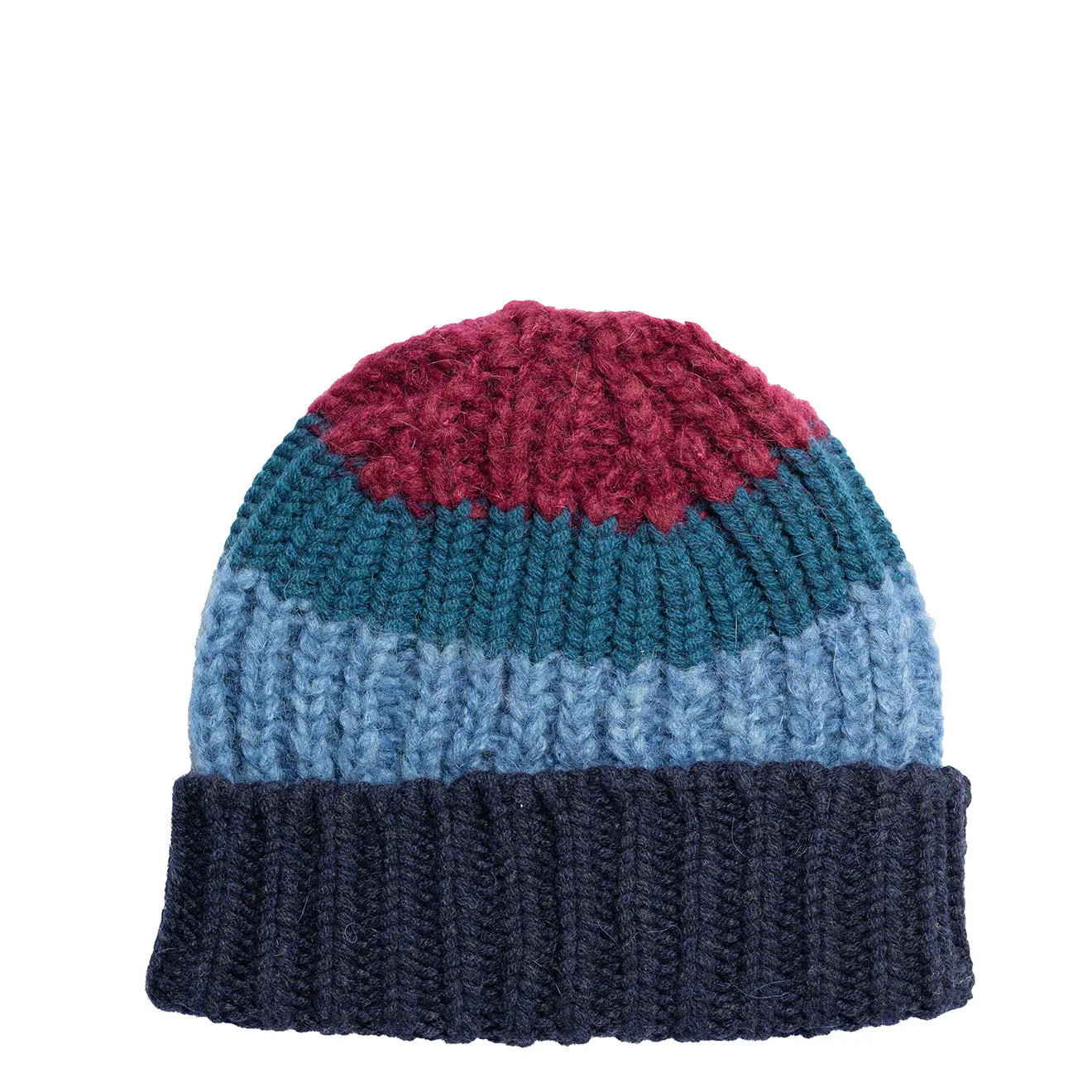 Bonnet en mélange de mohair à motifs colorés Paul Smith - Marine