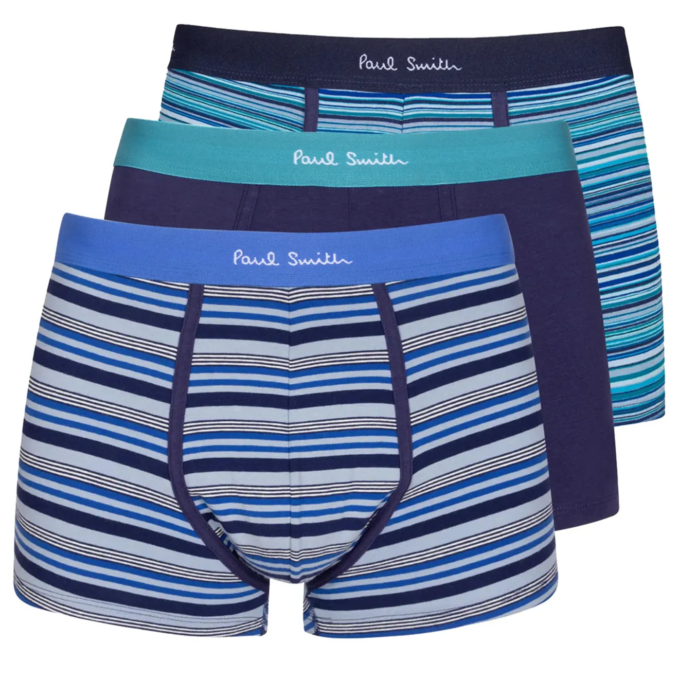 Paul Smith Boxer-Caleçon Mixte en Coton Lot de Trois Rayé Marine Vêtements Paul Smith