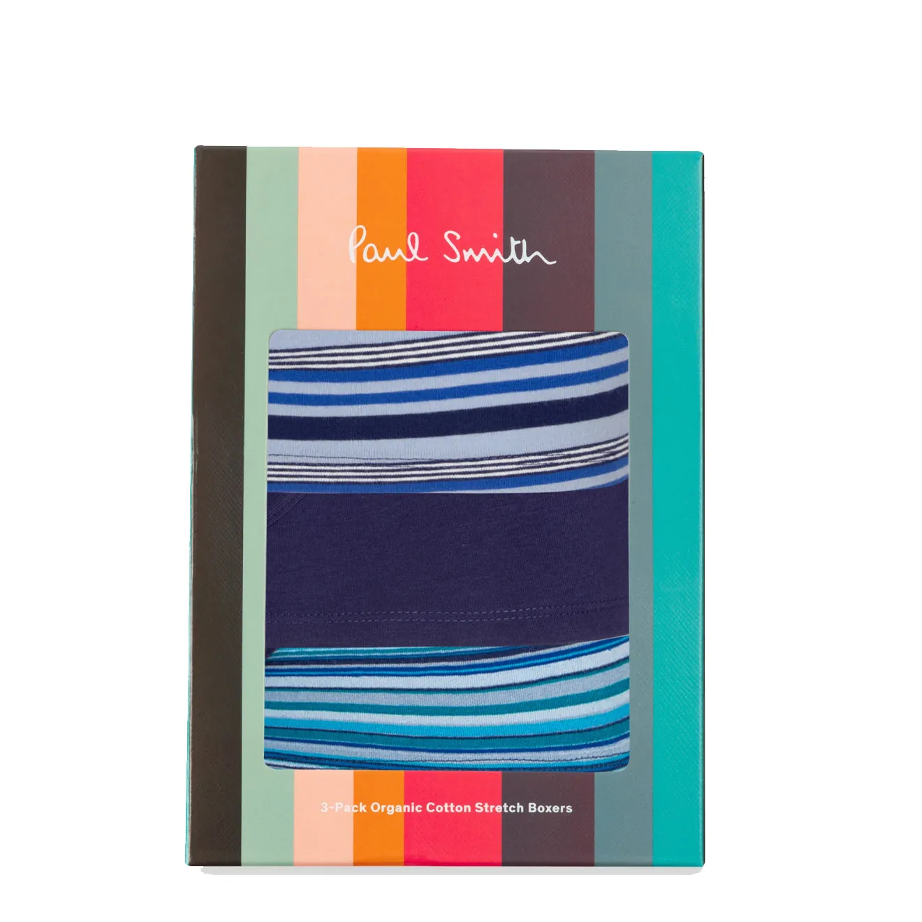 Paul Smith Boxer-Caleçon Mixte en Coton Lot de Trois Rayé Marine Vêtements Paul Smith