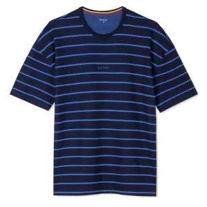 Paul Smith Cotton-Modal Stripe Lounge T-Shirt Navy Clothing Paul Smith