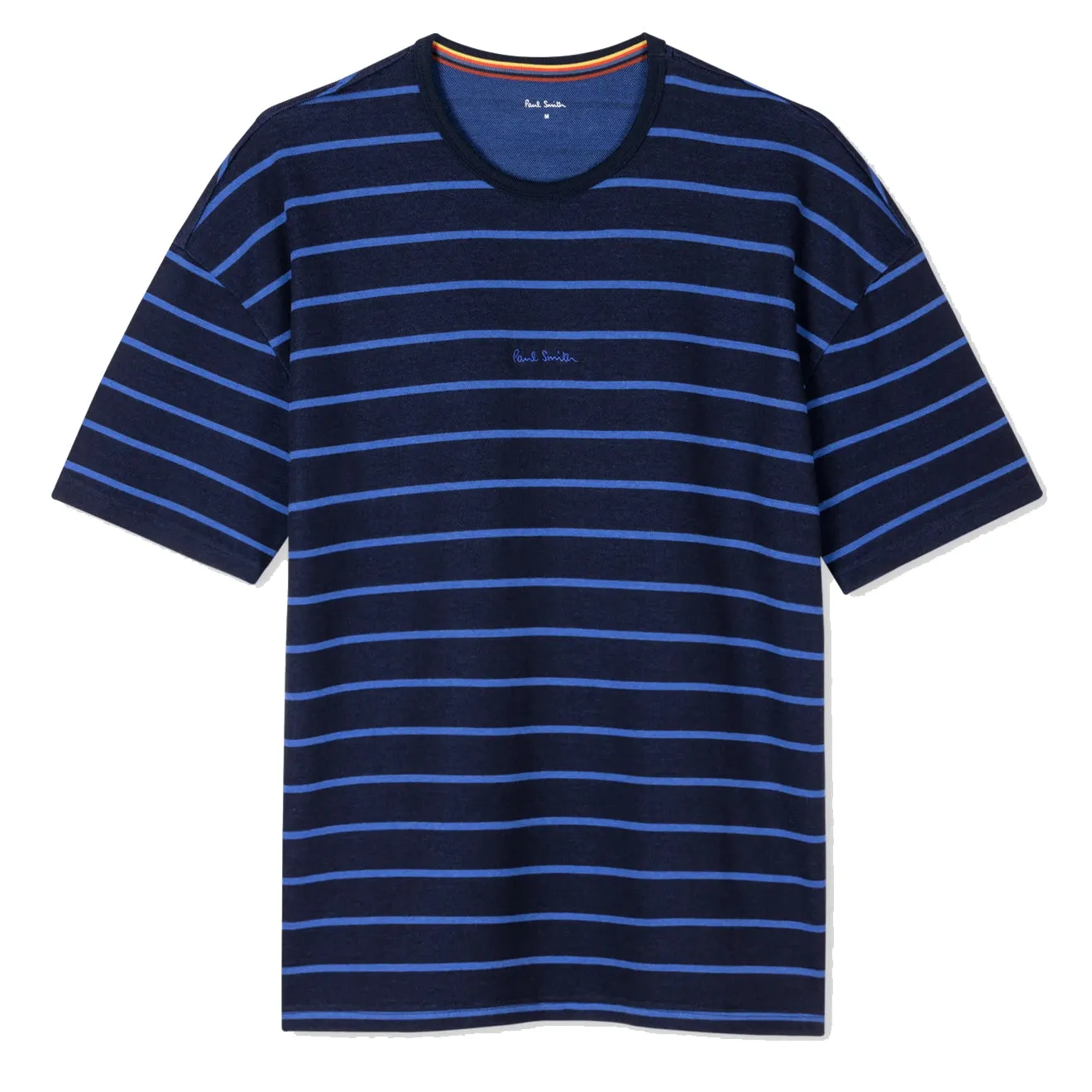 Paul Smith T-shirt de détente en coton-modal rayé Marine Vêtements Paul Smith
