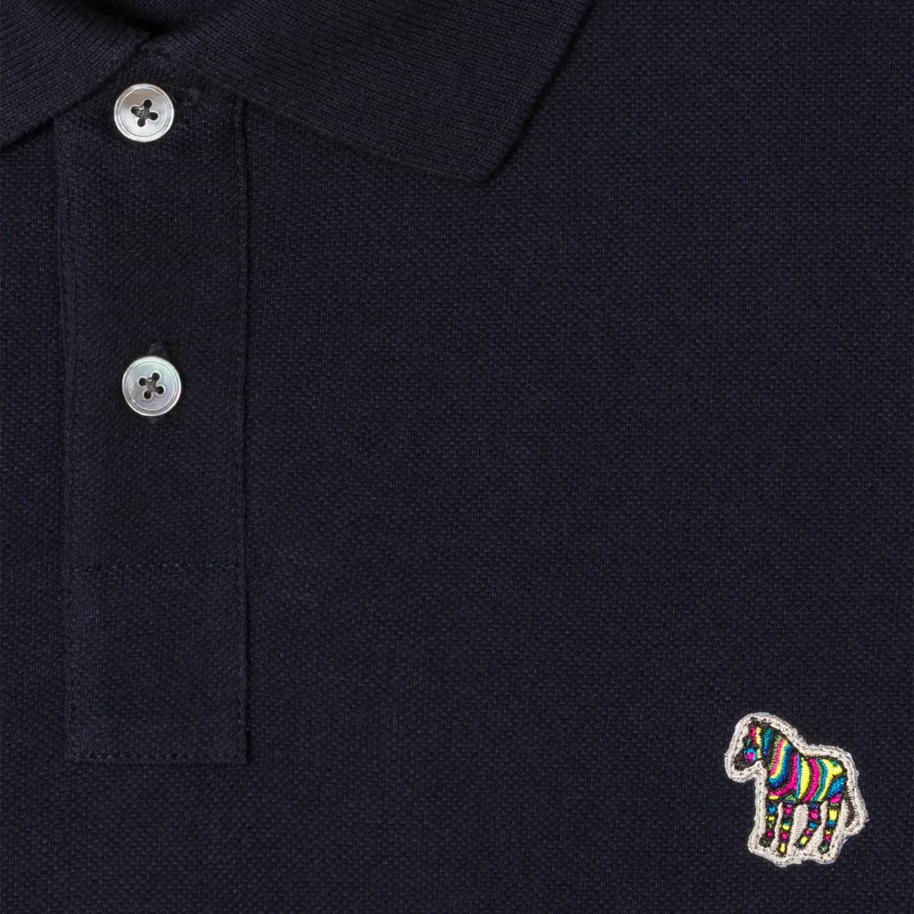 Paul Smith Polo en Coton Piqué à Logo Zébré Bleu Marine Vêtements Paul Smith