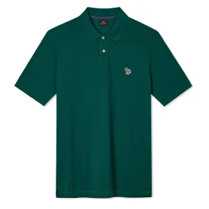 Paul Smith Cotton-Pique Zebra Logo Polo Shirt Teal Clothing Paul Smith