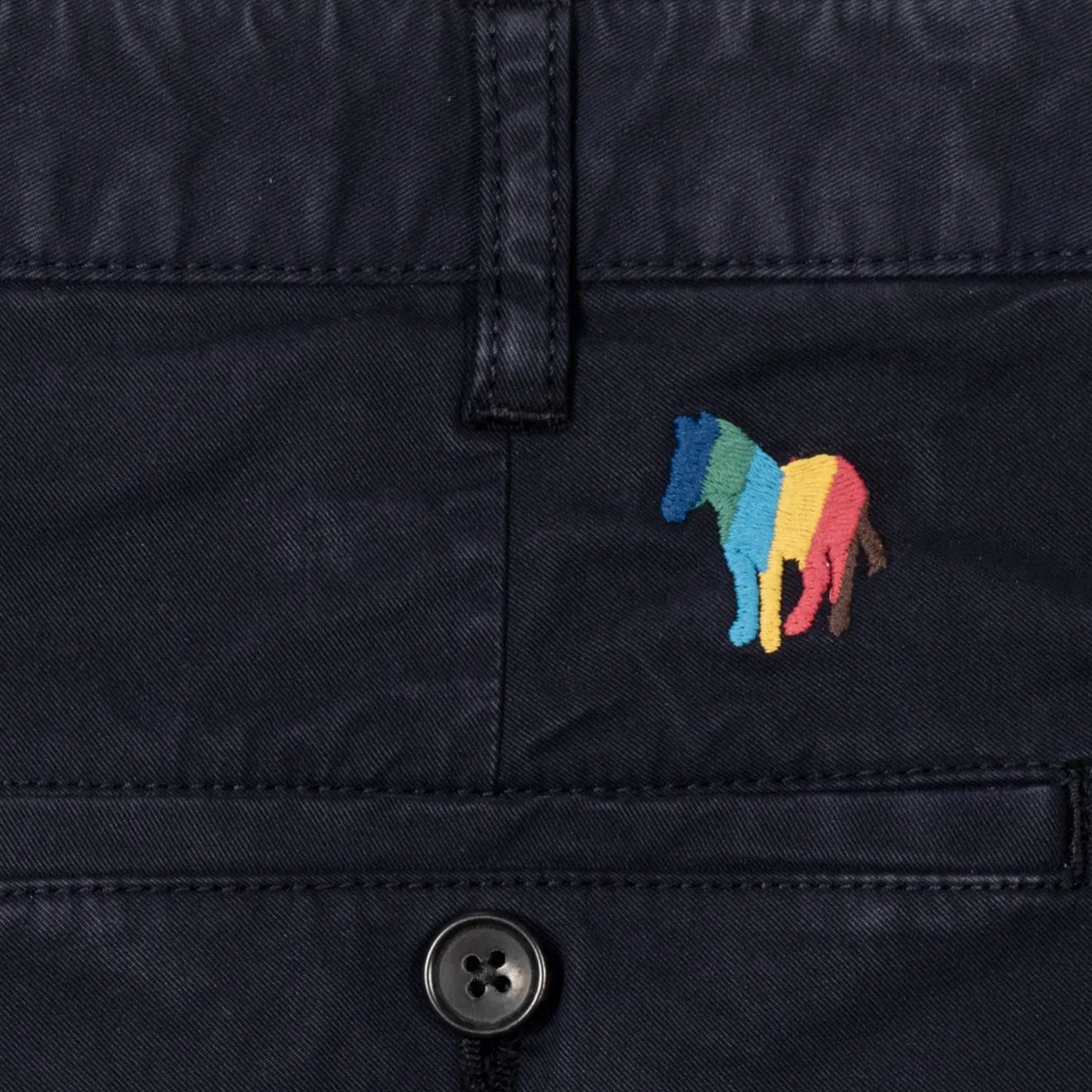 Paul Smith Shorts en Coton-Twill à Rayures Larges Zébrées Bleu Marine Vêtements Paul Smith