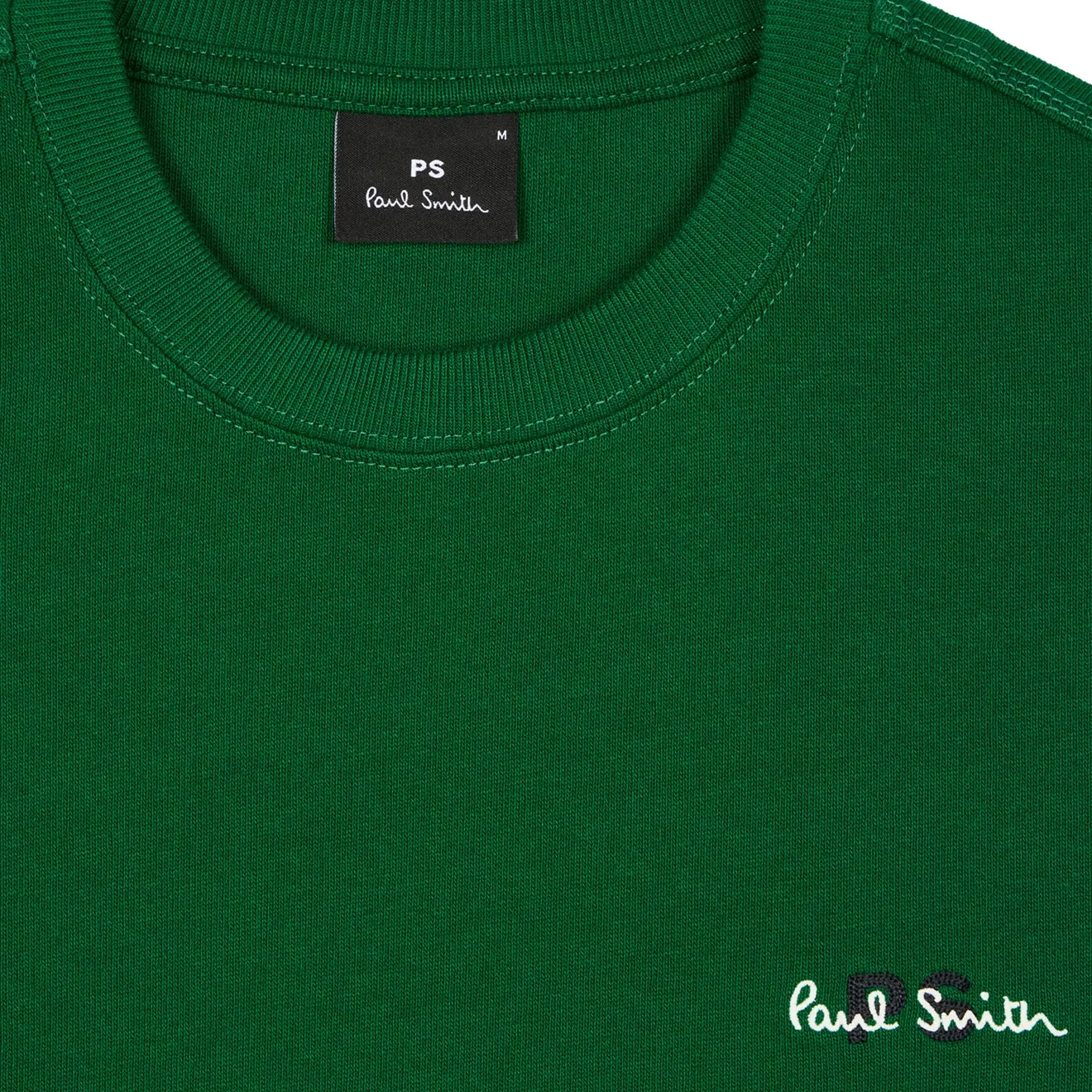 T-shirt vert Paul Smith avec logo PS brodé