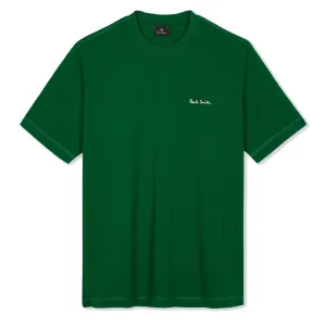 Paul Smith Embroidered PS Logo T-Shirt Green Clothing Paul Smith