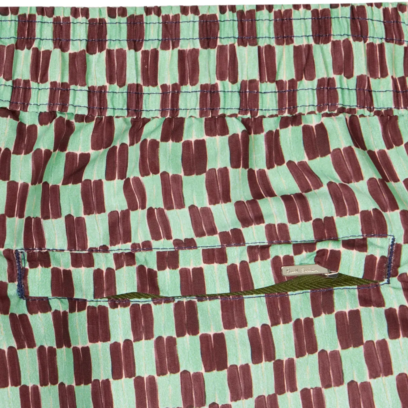 Paul Smith Short de Bain à Imprimé Géométrique Vert Bouteille Vêtements Paul Smith