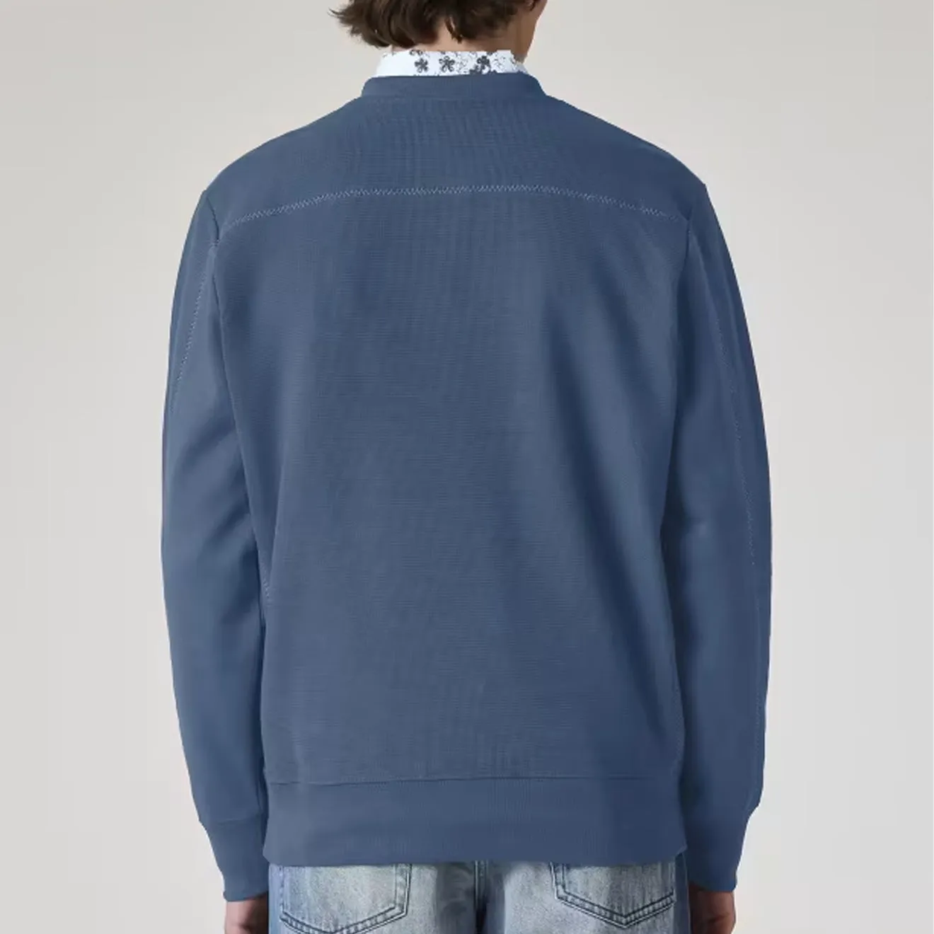 Paul Smith Sweat-shirt à point couvert Heureux Bleu Pétrole