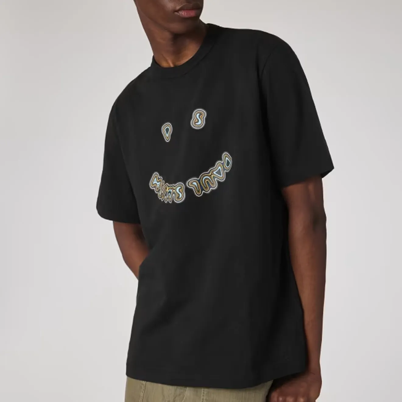 Paul Smith T-Shirt Happy Graphique Noir