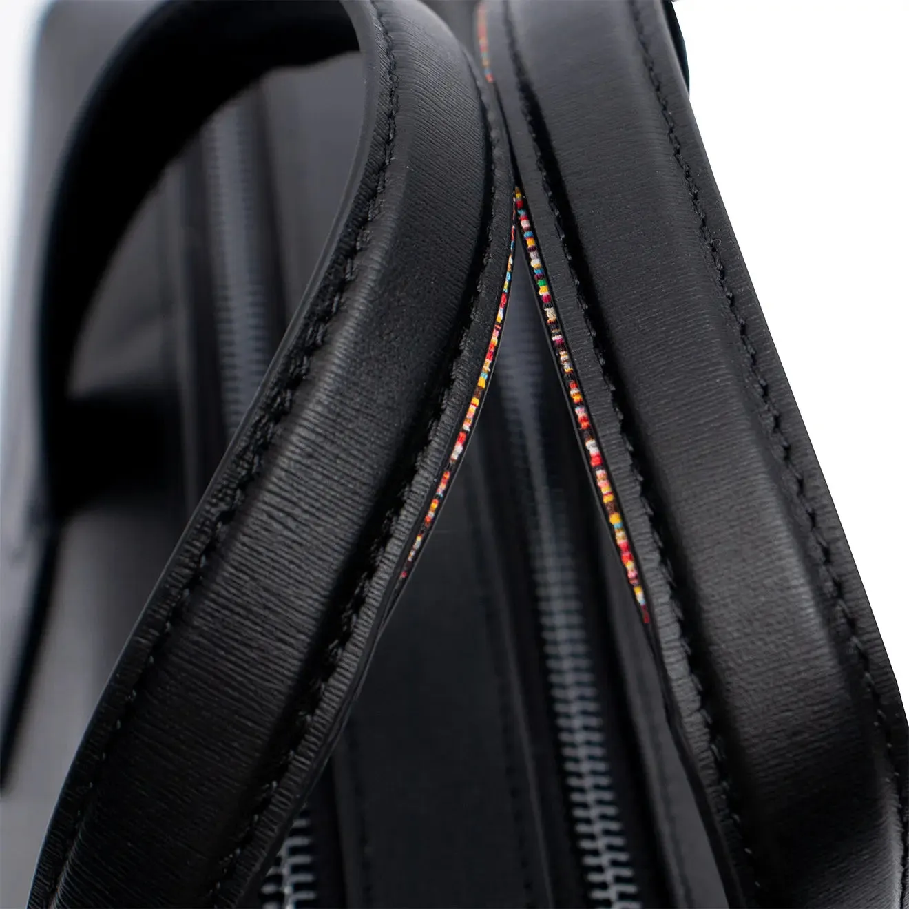 Paul Smith Sac en Cuir à Double Fermeture Éclair Noir Vêtements Paul Smith