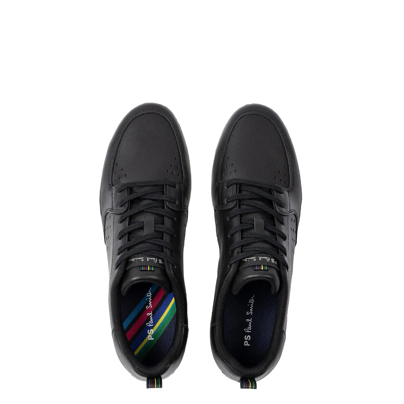 Paul Smith Chaussures de Sport en Cuir 'Cosmo' Noir Vêtements Paul Smith