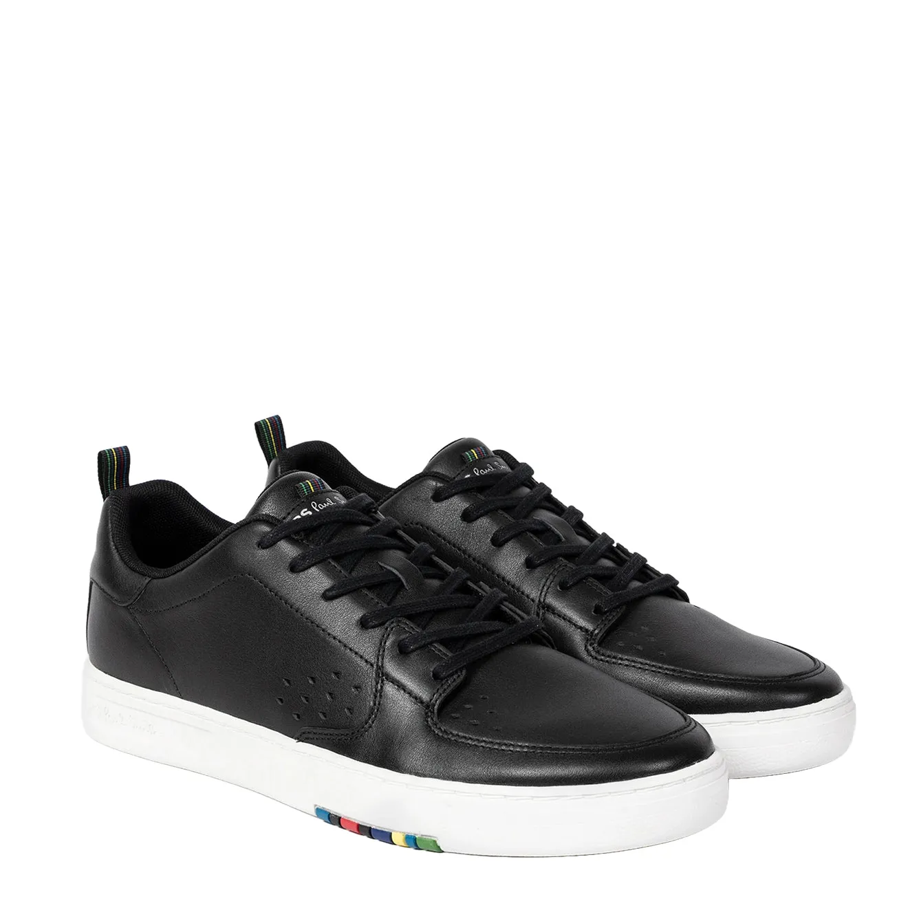Paul Smith Chaussures de Sport en Cuir 'Cosmo' Noir Vêtements Paul Smith