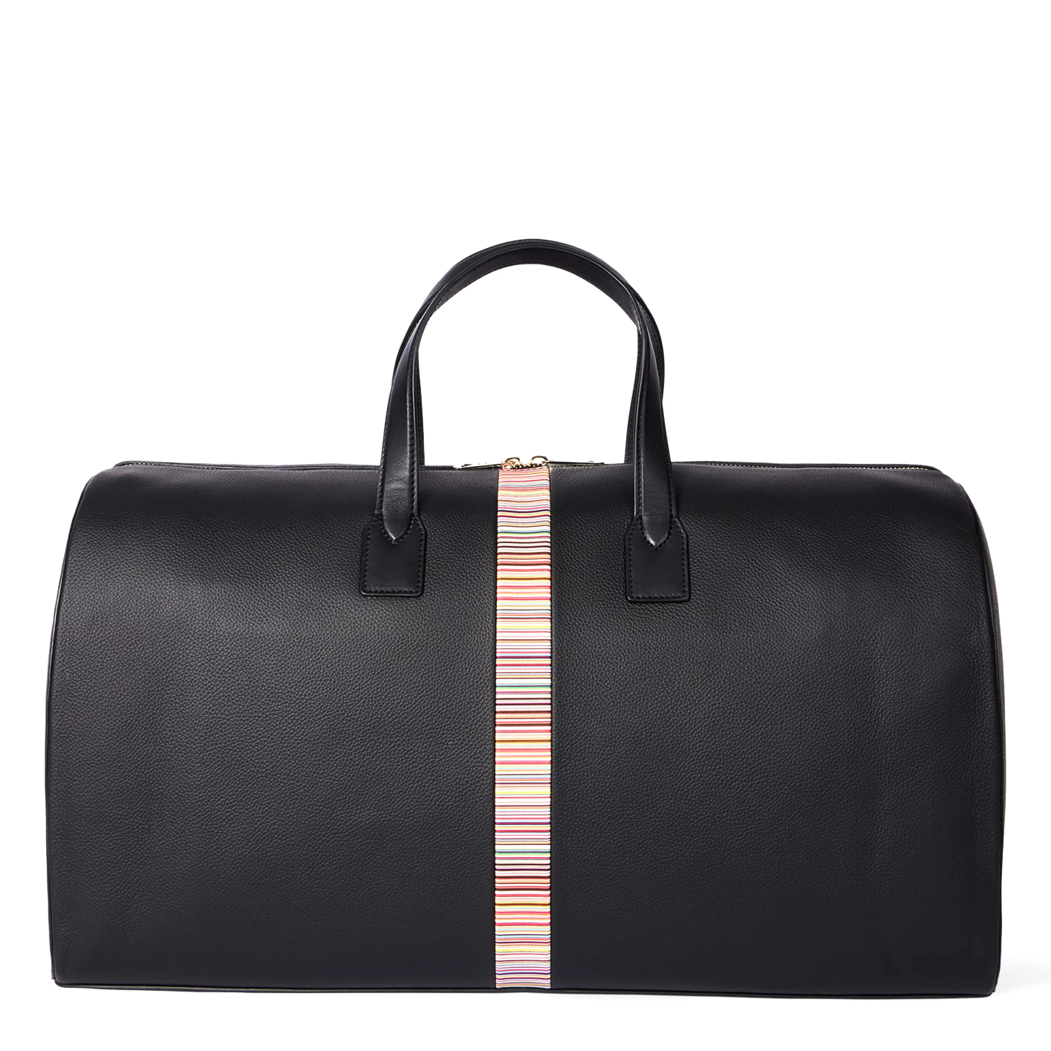 Paul Smith Sac de voyage en cuir à rayures signature Noir Vêtements Paul Smith