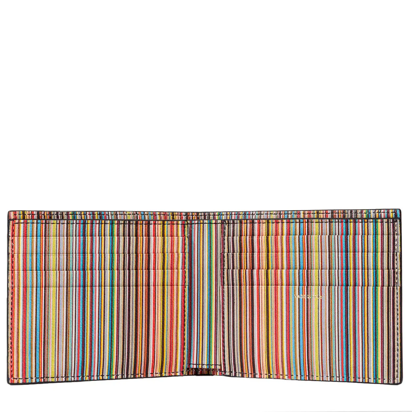 Portefeuille Paul Smith en cuir Signature Stripe intérieur portefeuille à billets noir Vêtements Paul Smith