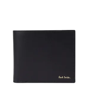 Paul Smith Leather Signature Stripe Interior Billfold Wallet Black Clothing Paul Smith
