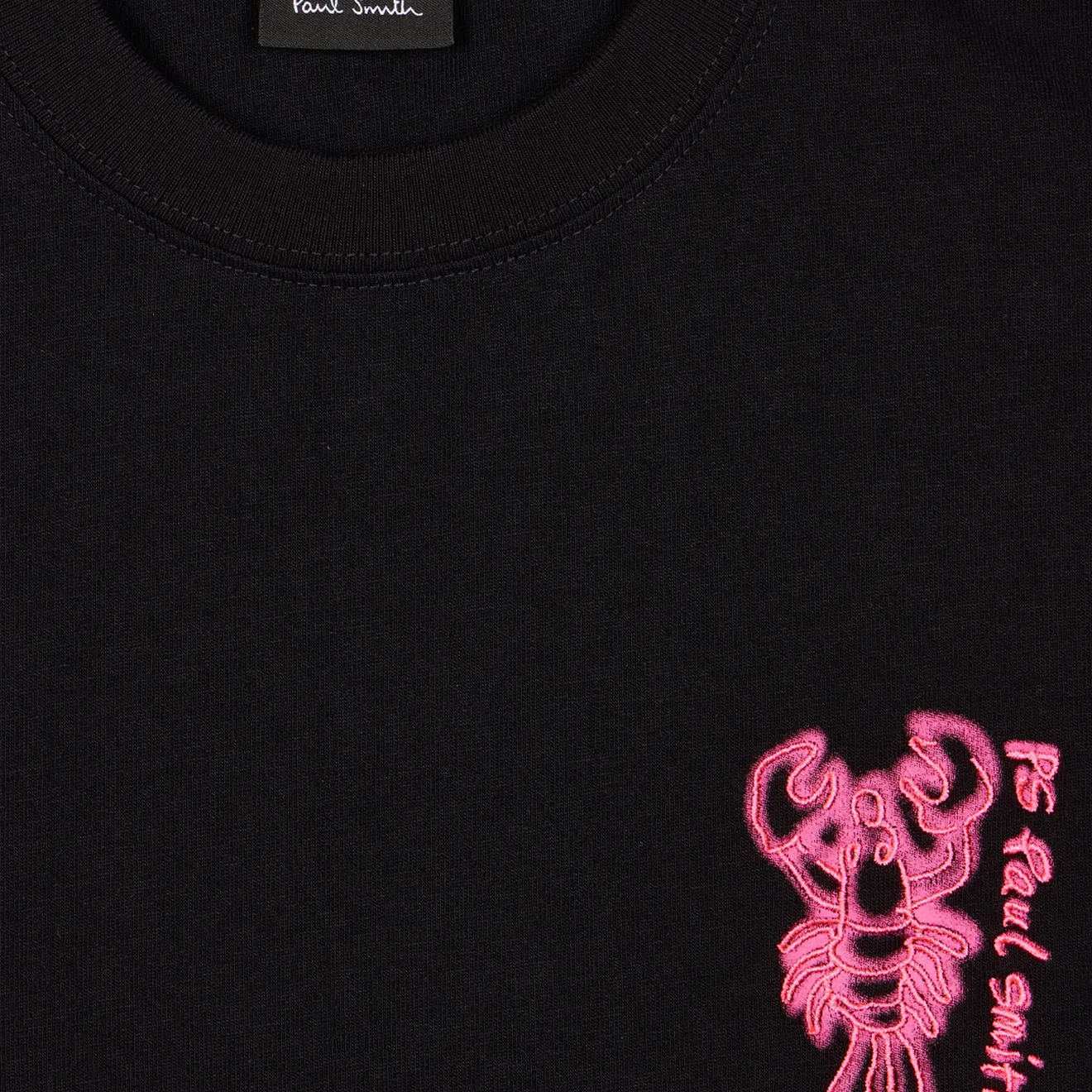 T-Shirt Noir à Imprimé Homard Paul Smith