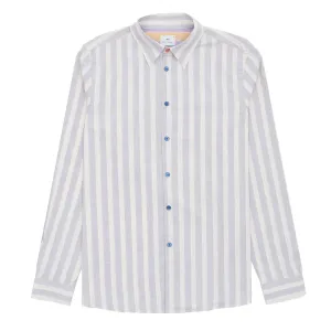 Paul Smith L/S Regular Fit Shirt Light Blue and White Stripes Clothing Paul Smith