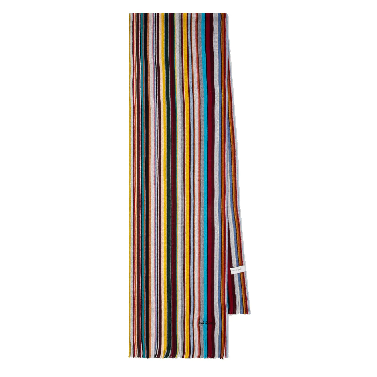 Paul Smith Écharpe Signature en Laine Mérinos Rayée Multicolore Vêtements Paul Smith