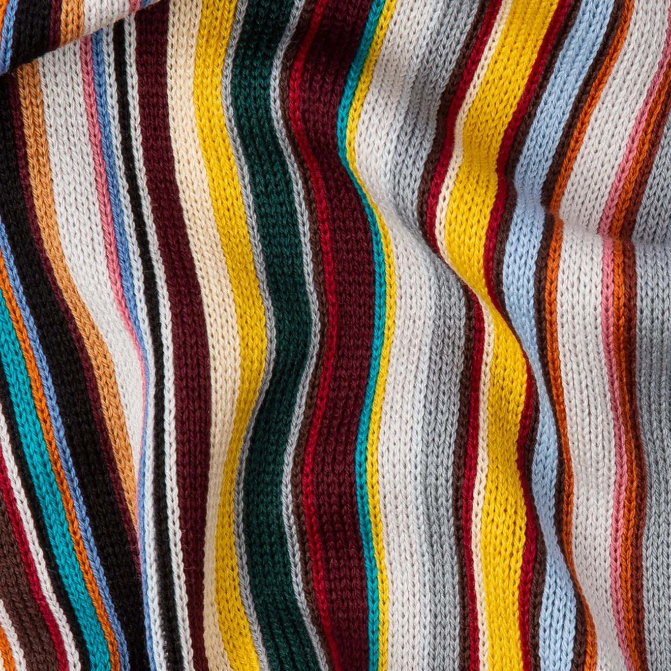 Paul Smith Écharpe Signature en Laine Mérinos Rayée Multicolore Vêtements Paul Smith