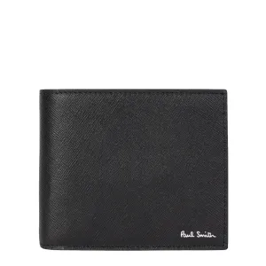 Paul Smith 'Mini Blur' Interior Billfold Wallet Black Clothing Paul Smith