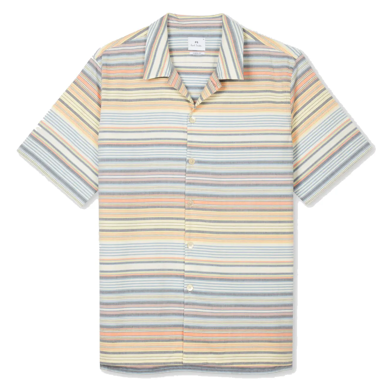 Chemise en coton à rayures multicolores Paul Smith