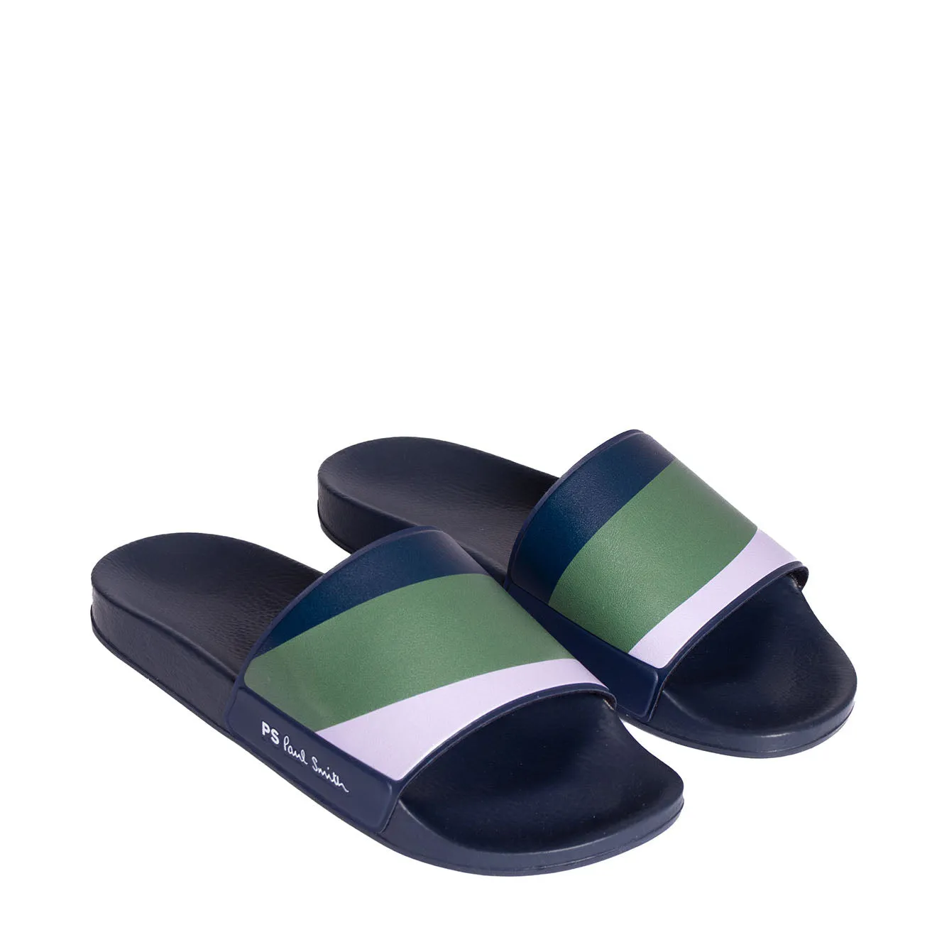 Paul Smith Nyro Sliders Lilas Et Kaki Vêtements Paul Smith