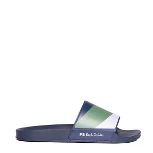 Paul Smith Nyro Sliders Lilac And Khaki Clothing Paul Smith