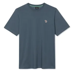 Paul Smith Organic Cotton Zebra Logo T-Shirt Ink Blue Clothing Paul Smith