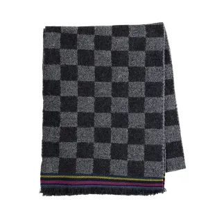 Paul Smith PS Scarf Checkerboard Black Clothing Paul Smith