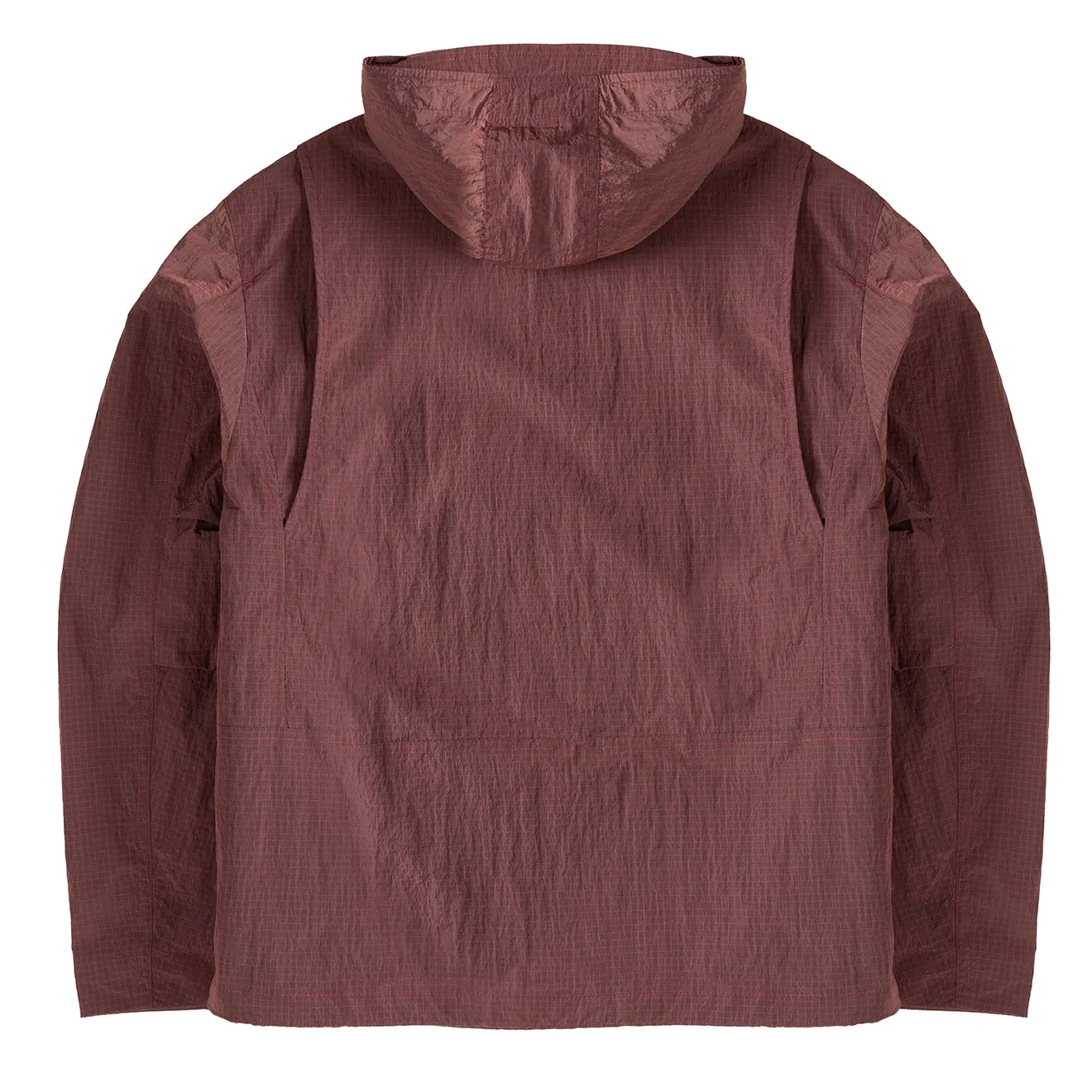 Veste imperméable Paul Smith en nylon recyclé ripstop Bubblegum / Framboise