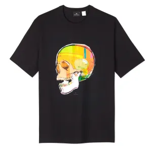 Paul Smith Skull Sketch Print T-Shirt Black Clothing Paul Smith