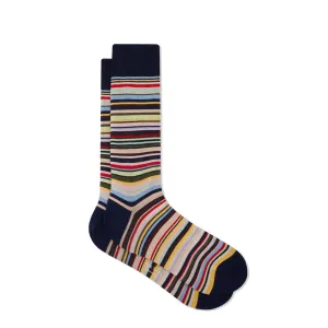 Paul Smith Sock Farley Stripe Navy Clothing Paul Smith