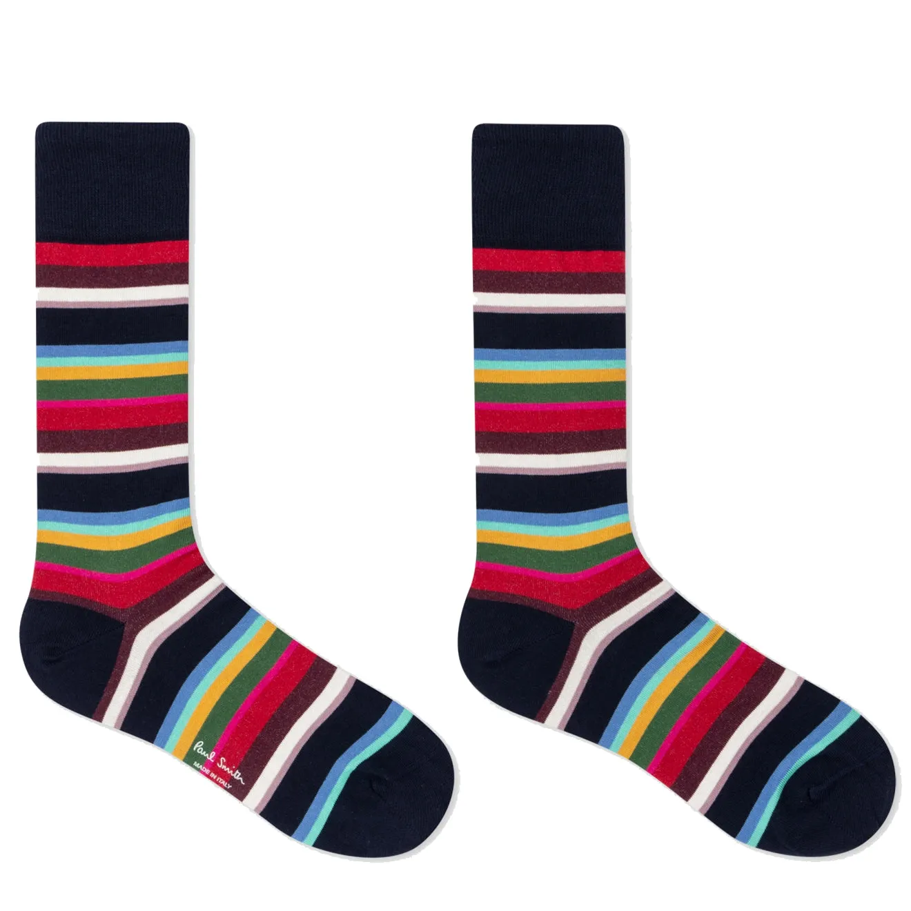 Chaussette Paul Smith Franklin Rayée Marine Vêtements Paul Smith