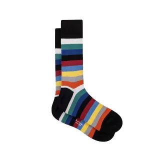 Paul Smith Sock Franklin Stripe Navy Clothing Paul Smith