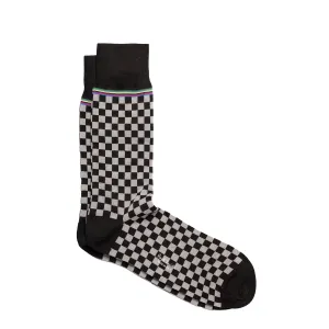 Paul Smith Sock Hudson Check Black Clothing Paul Smith