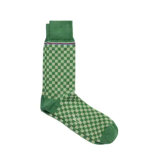 Paul Smith Sock Hudson Check Bottle Green Clothing Paul Smith