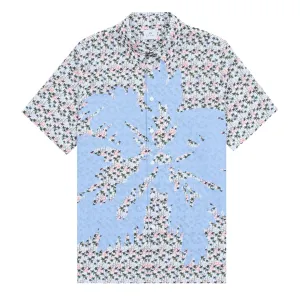 Paul Smith S/S Casual Fit Shirt Palm Detail White Clothing Paul Smith