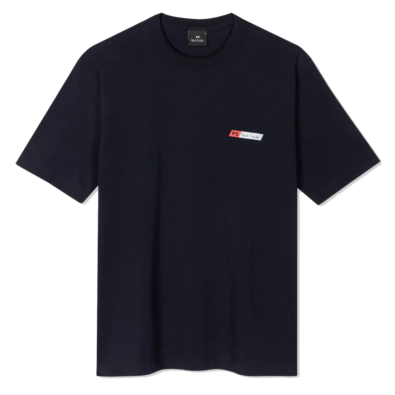 T-shirt en coton mélangé Paul Smith S/S PS Slant Logo Bleu marine très foncé