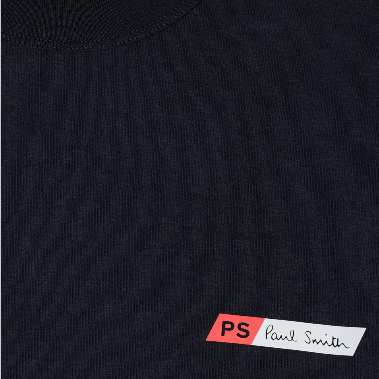 T-shirt en coton mélangé Paul Smith S/S PS Slant Logo Bleu marine très foncé