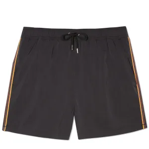 Paul Smith Swim Shorts With Artist Stripe Trim Black Clothing Paul Smith