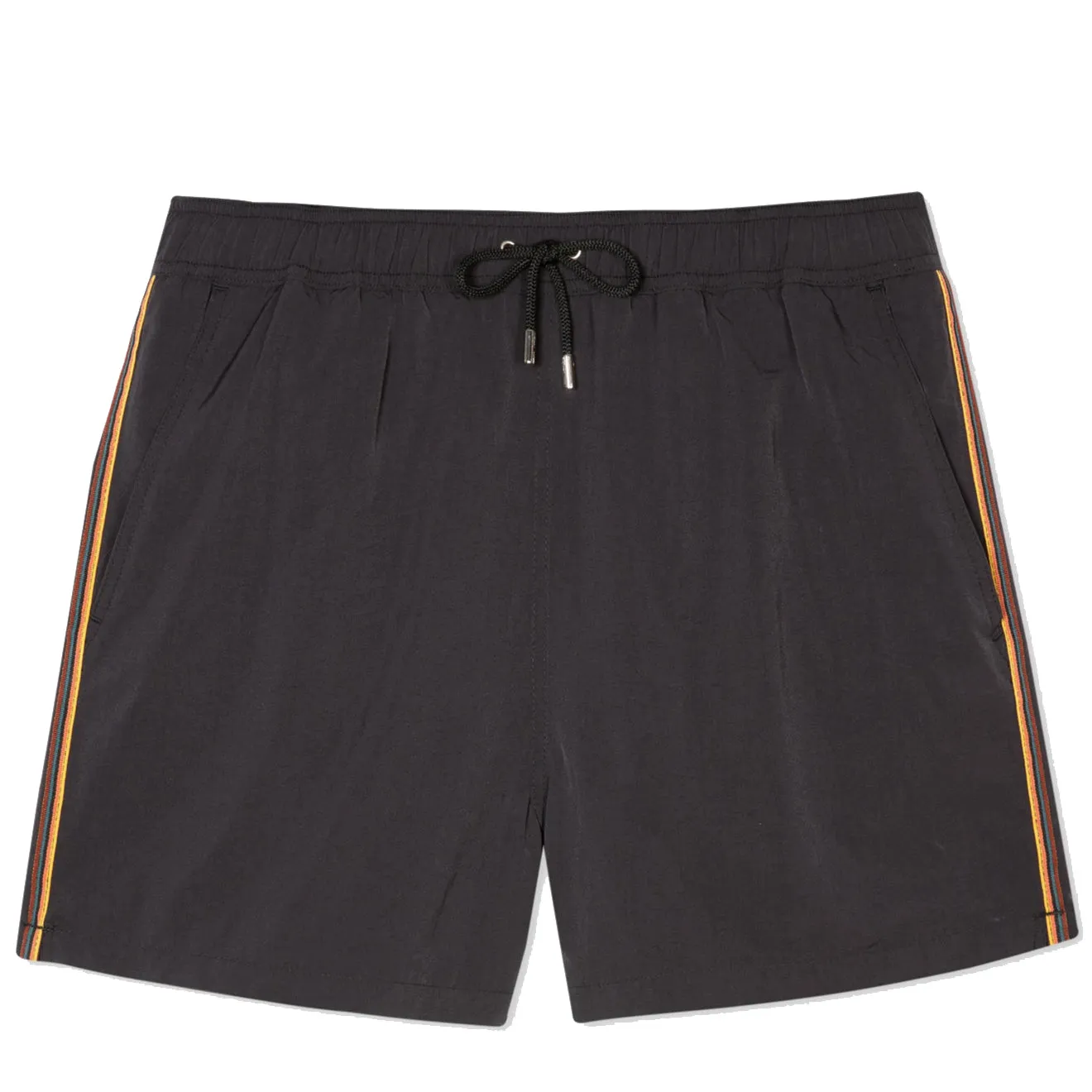Paul Smith Short de Bain à Bords Artistiques Rayés Noir
